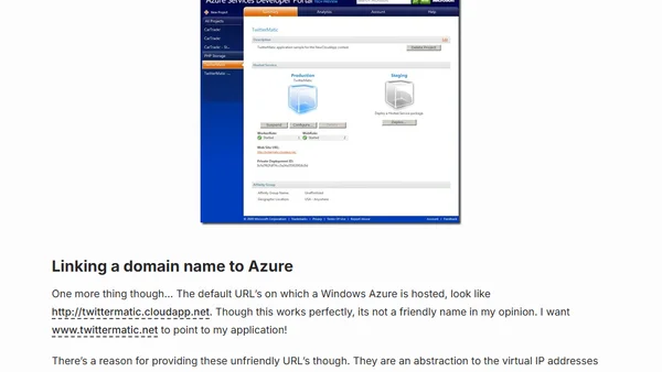 How we built TwitterMatic.net - Part 7: Deploying to the cloud