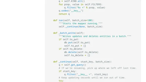 Writing Schema migrations for App Engine using the Mapper Class and the deferred Library