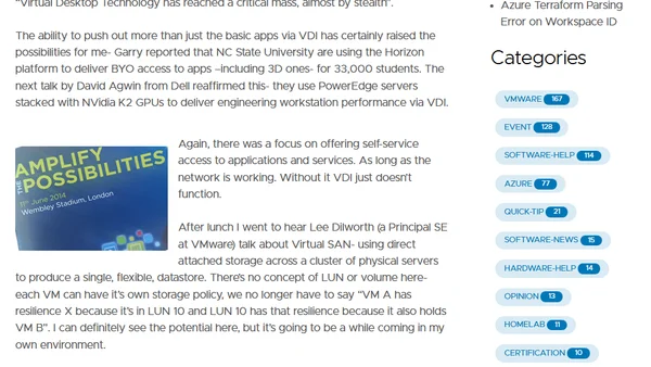VMWare vForum London 2014