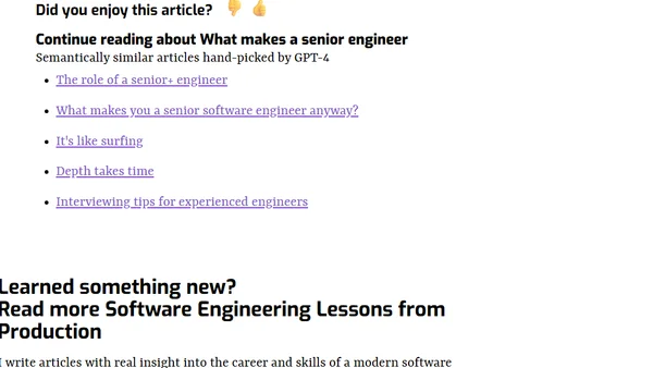 What makes a senior engineer