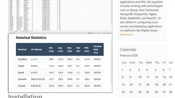 dns-benchmark-tool: The Python Package to Test and Compare DNS Server Speed