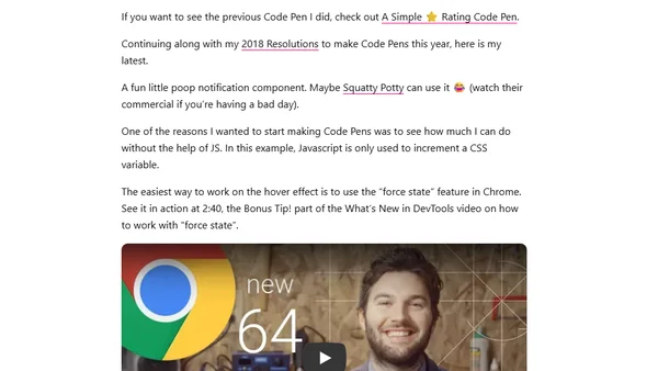 A 💩 Notification Code Pen