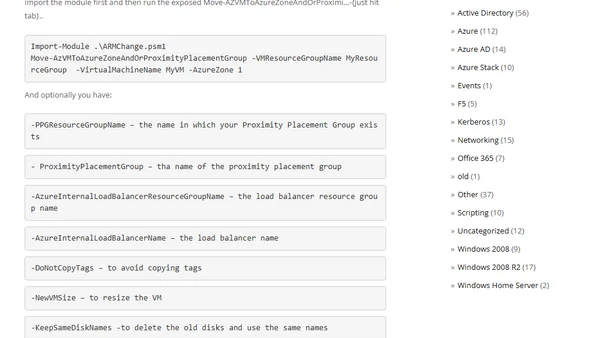 Availability Zones VM Conversion