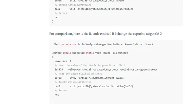 VerificationException in .NET Framework when using structs