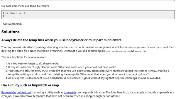 Do Not Use bodyParser with Express.js