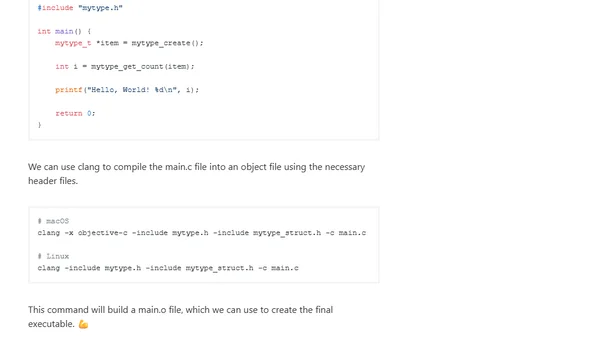 How to use a Swift library in C