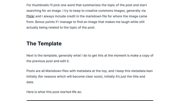 My Blogging Workflow
