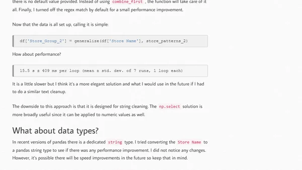 Efficiently Cleaning Text with Pandas