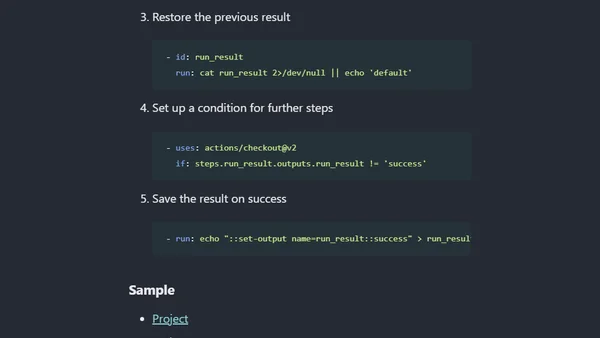 How to re-run only failed jobs on GitHub Actions