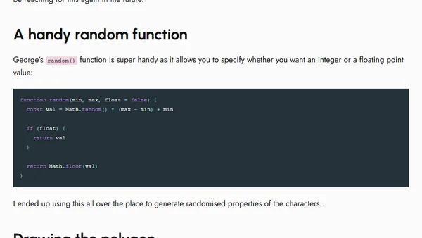 Creating Generative SVG Characters
