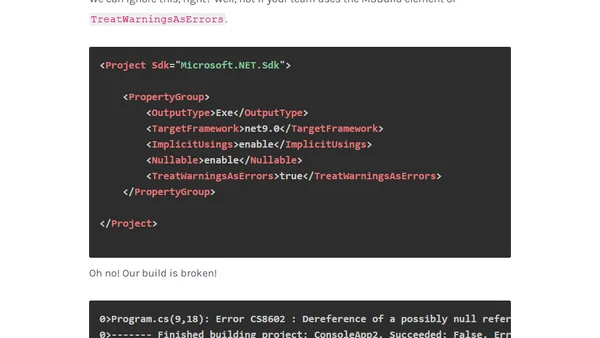 How To Fix .NET Nullability Warnings For Guarded Members