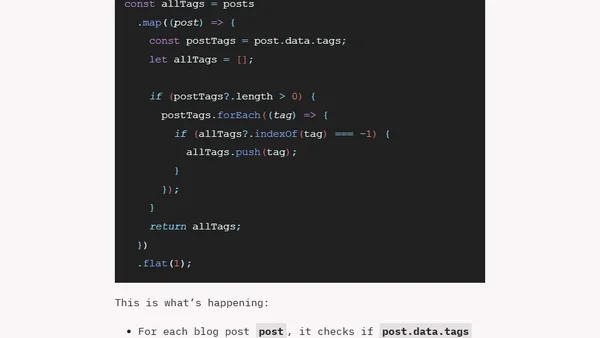 What does it mean to flatten an array?
