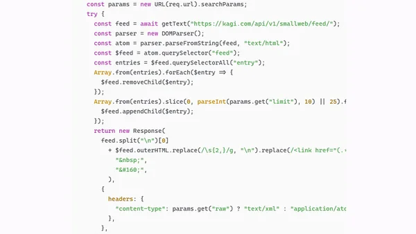 Middleware for Kagi’s Small Web RSS Feed