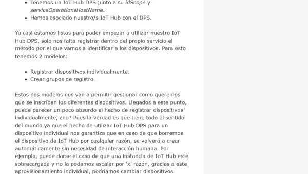 IoT Hub DPS: Creando dispositivos bajo demanda