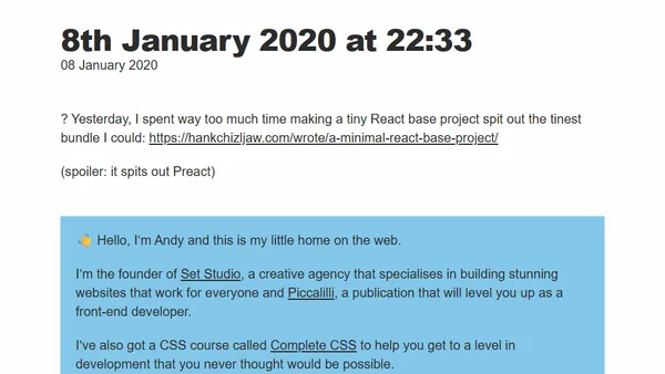 8th January 2020 at 22:33