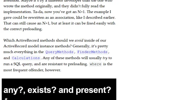 3 ActiveRecord Mistakes That Slow Down Rails Apps: Count, Where and Present