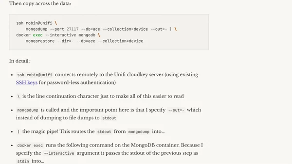 Copy MongoDB collections from remote to local instance