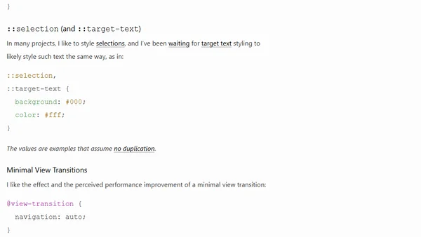 A Minimal CSS Starter