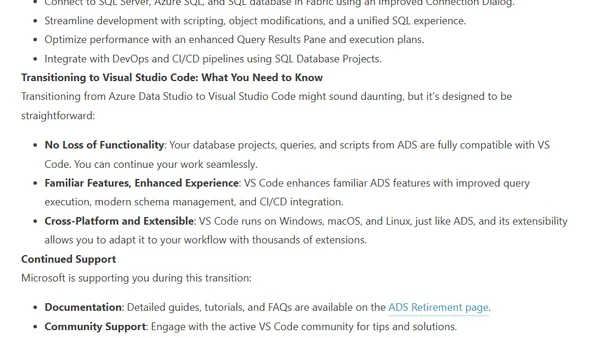 Saying Goodbye to Azure Data Studio: Transitioning to Visual Studio Code