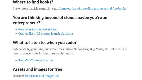 Free resources to start a career as developer