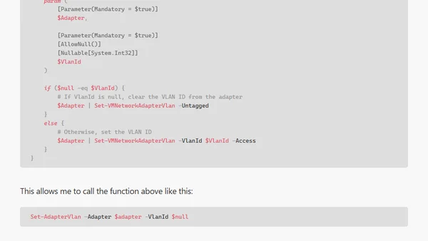 Allow Integer Parameter to Accept Null in a PowerShell Function