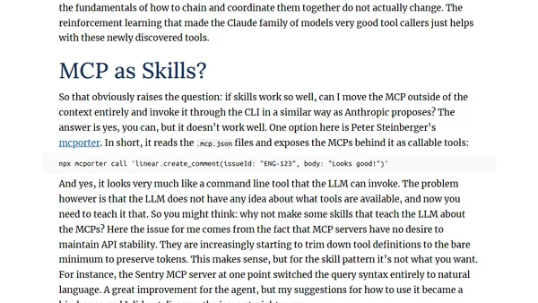 Skills vs Dynamic MCP Loadouts