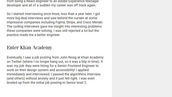 On Joining Khan Academy