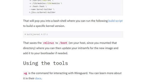 Installing and Using Wireguard, obviously with containers