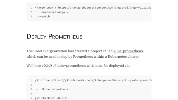 Viewing Argo’s Prometheus metrics in a kind cluster