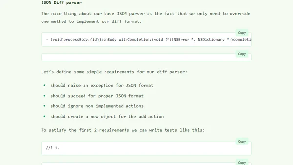 iOS App Architecture, Part 2: Data parsing
