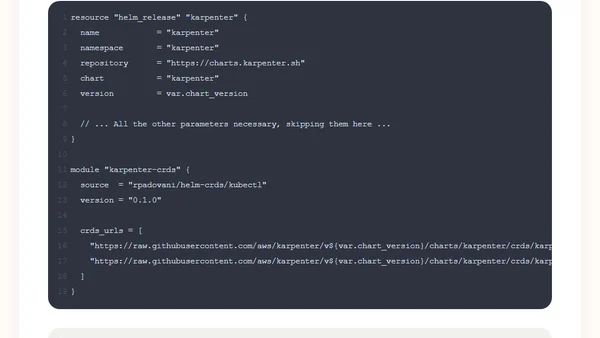 Managing Helm CRDs with Terraform
