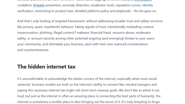 Trust and safety is not a product edge case