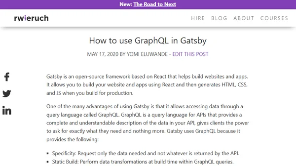 How to use GraphQL in Gatsby