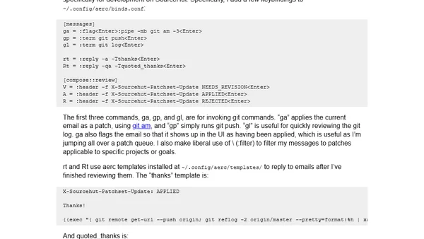 Code review at the speed of email
