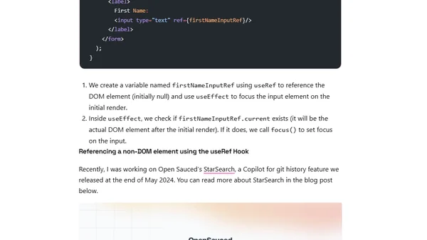 The React useRef Hook: Not Just for DOM Elements