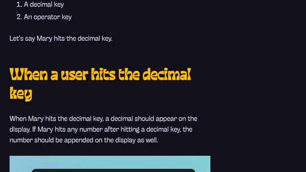 How to build a calculator—part 1