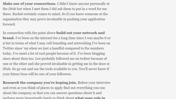 Getting to iHub: Lessons Learned