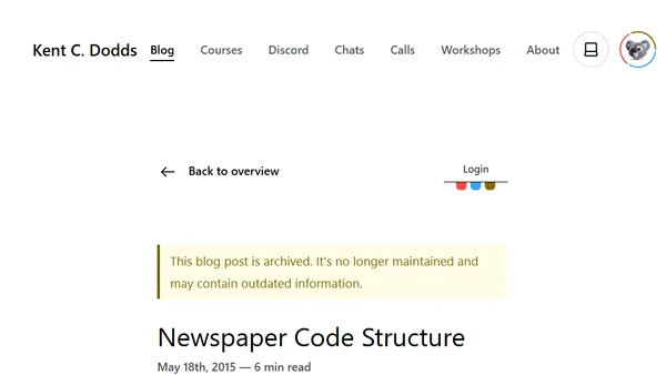 Newspaper Code Structure