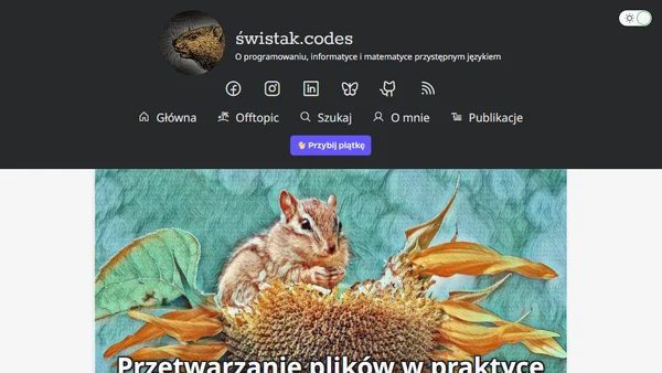 Przetwarzanie plików w praktyce — obrazy BMP