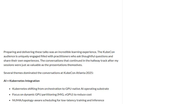 My First KubeCon as a CNCF Ambassador: Atlanta 2025 Highlights