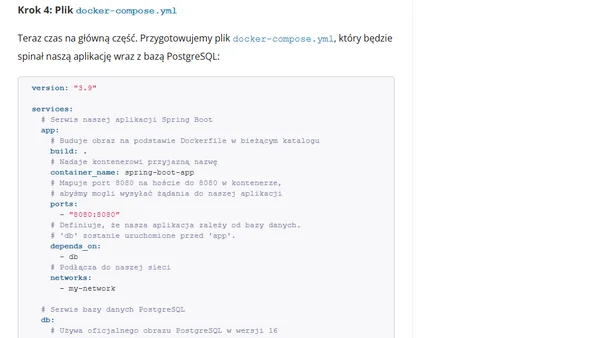 Docker Compose – zarządzanie wieloma kontenerami
