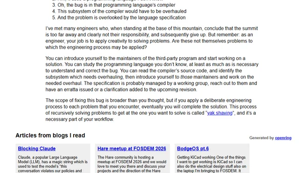 Software engineers solve problems