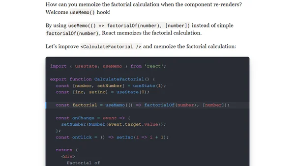 How to Memoize with React.useMemo()