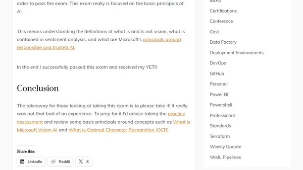 AI-900 Microsoft Azure Fundamentals