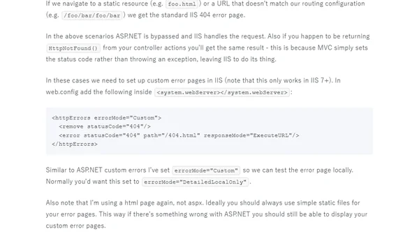 Custom error pages in ASP.NET MVC. Easy, right?