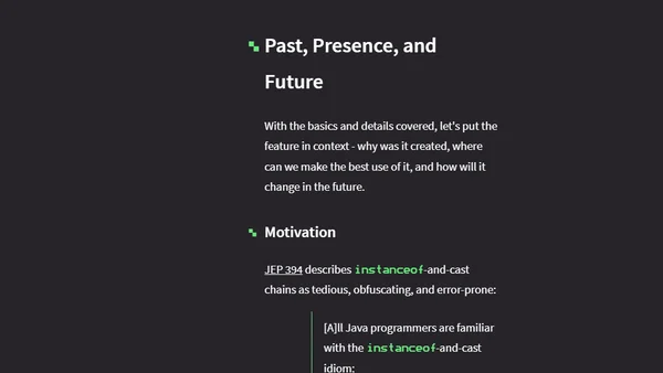 Type Pattern Matching with instanceof