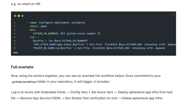 Automating Azure Bicep Testing with Ephemeral Environments in GitHub Actions