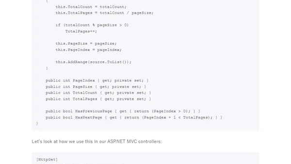 Paging with RavenDB and ASP.NET MVC