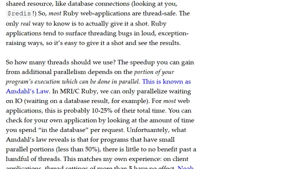Configuring Puma, Unicorn and Passenger for Maximum Efficiency