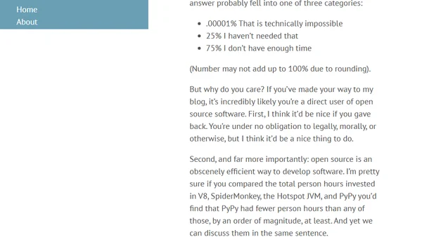 Why personal funding